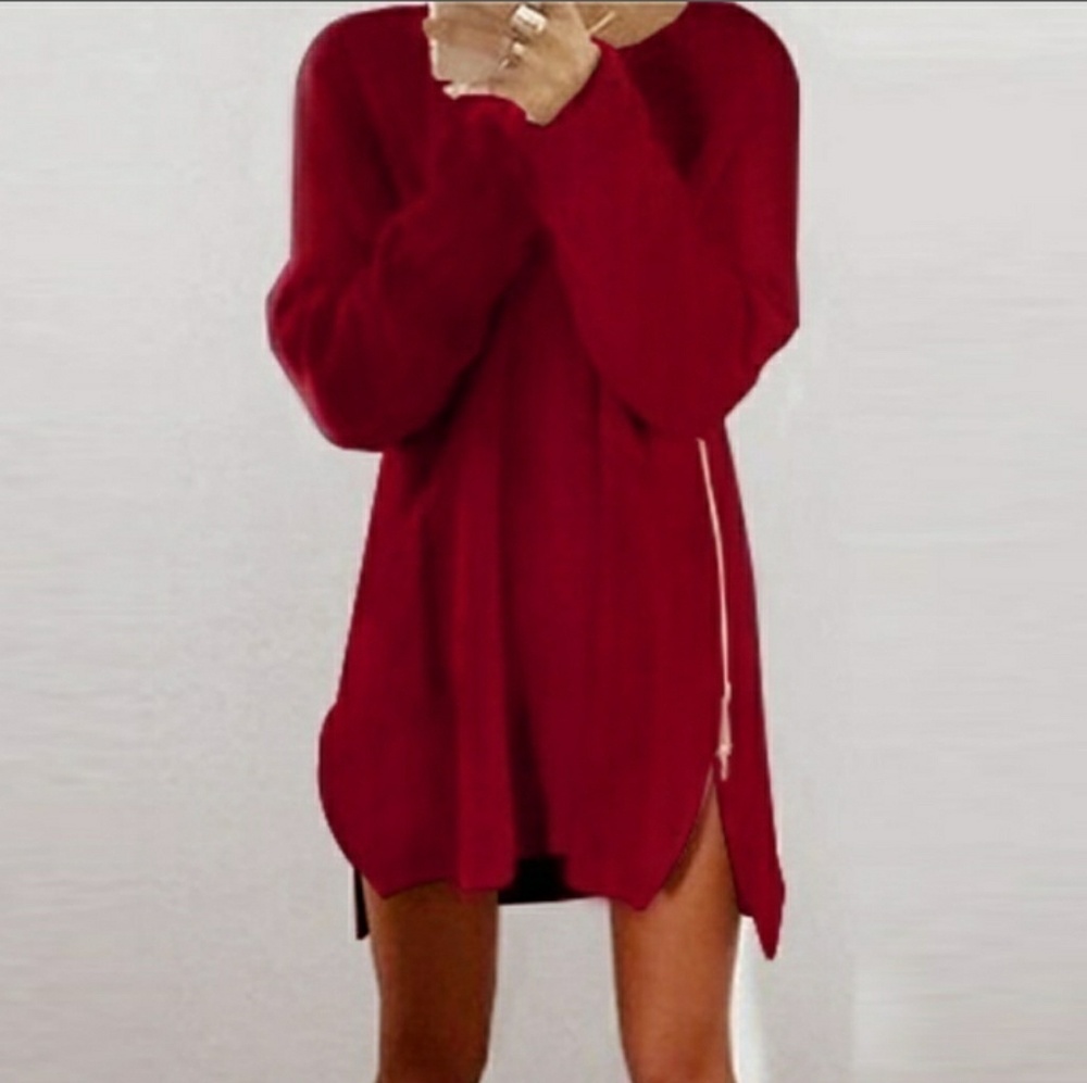 Side Zipped Sweater